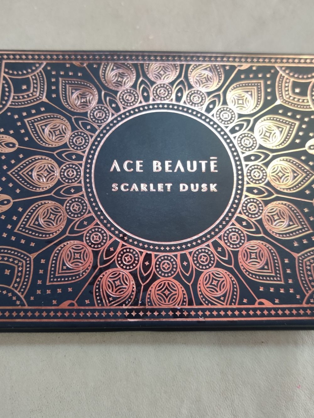 Ace Beauté Scarlet Dusk Blush Palette - Black & Rose Gold